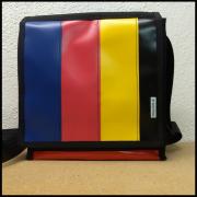 Tasche Chamäleon klein Plane Applikationen bunt