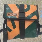 Messenger Bag Urban Life - Faial orange-grün