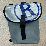 Fahrradtasche Radlmair lang silber-blau